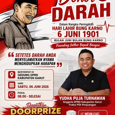 Besok, Yudha Gelar Donor Darah Bulan Bung Karno, Gandeng PMI Garut