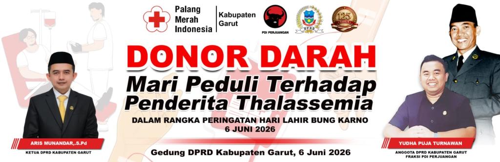 Aris Munandar Apresiasi Donor Darah Bulan Bung Karno di Garut