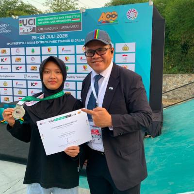 Kisah Aurellia, Siswi SMKN 1 Garut Juara Nasional BMX