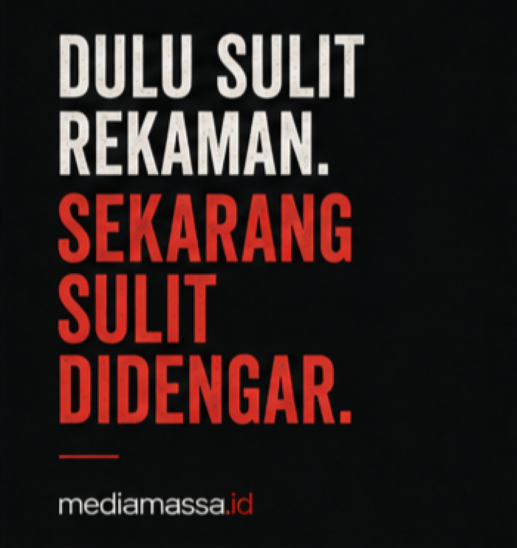 Dulu Sulit Rekaman, Sekarang Sulit Didengar