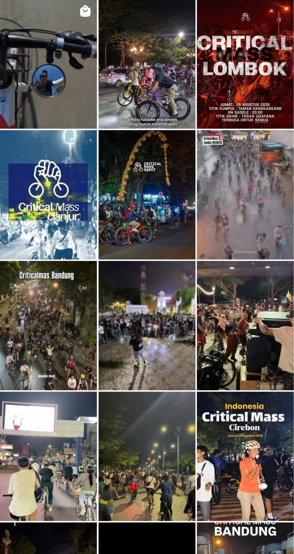 Critical Mass Bergerak di Sejumlah Kota, Pesepeda Hadir Bersama di Ruang Jalan