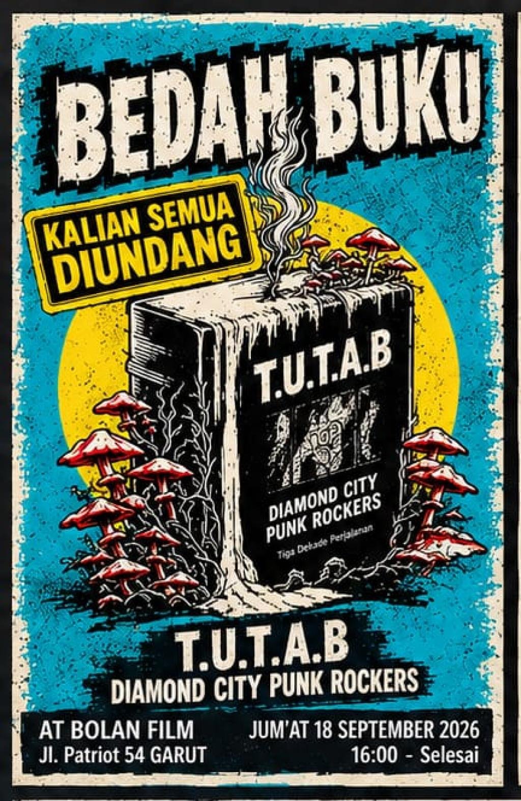 Bedah Buku T.U.T.A.B, Merawat Ingatan Tiga Dekade Punk Rock Garut