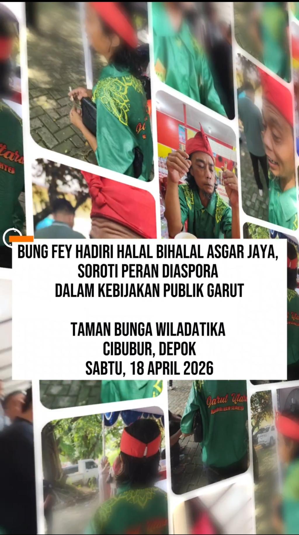 Bung Fey Hadiri Halal Bihalal ASGAR JAYA, Soroti Peran Diaspora dalam Kebijakan Publik Garut