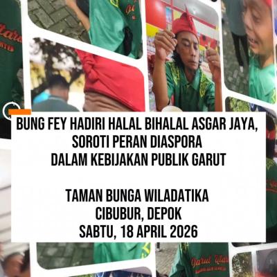 Bung Fey Hadiri Halal Bihalal ASGAR JAYA, Soroti Peran Diaspora dalam Kebijakan Publik Garut