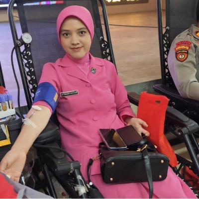 Hari Bhayangkara, PMI dan Polres Garut Himpun 92 Kantong Darah
